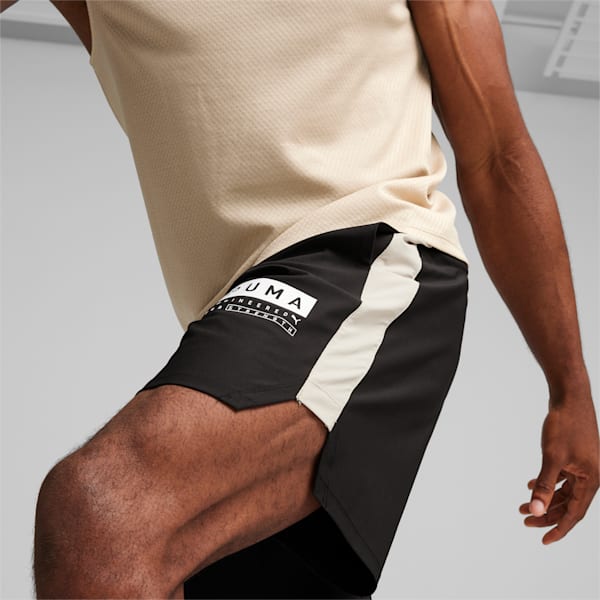 FUSE 7" 4-way Men's Training Stretch Shorts, PUMA Black-Putty, extralarge-IND